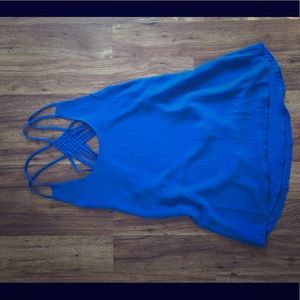 Royal Blue Tank with Back Detail